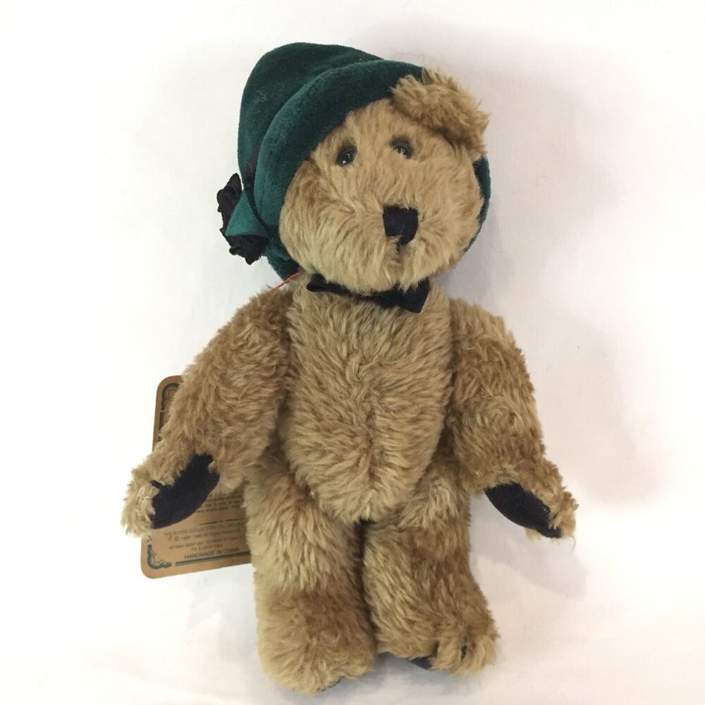 BLANCHE Boyds Bears Jointed Plush Stuffed Animal Archive Collection Green Hat